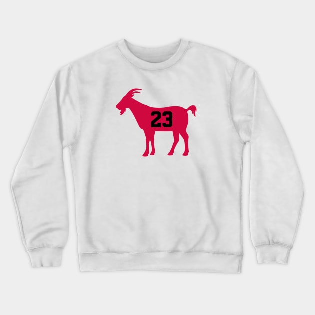 CHI GOAT - 23 - White Crewneck Sweatshirt by KFig21